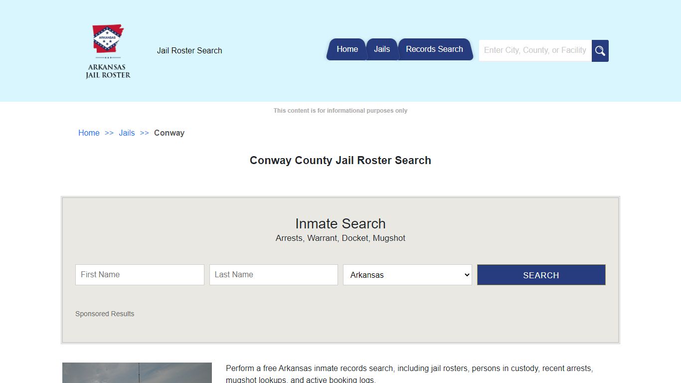 Conway County Jail Roster Search